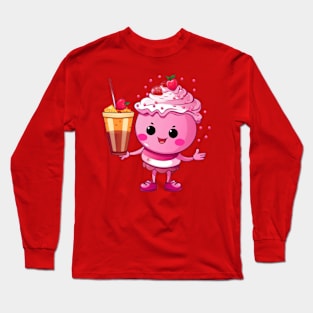 kawaii Ice cream  T-Shirt cute Candy food gilrl funny Long Sleeve T-Shirt